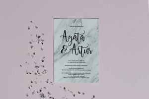 zaproszenia slubne papierowagruszka warszawa agata artur 2 300x200 - A030 -