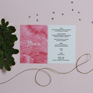 papierowa, gruszka, zaproszenie, zaproszenia, papeteria, wyjątkowa, delikatna, weselne, wesele, menu