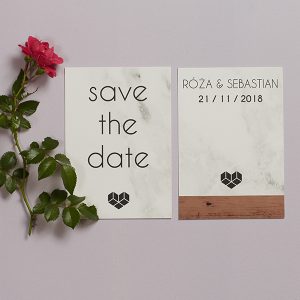 zaproszenia slubne papierowagruszka warszawa save the date roza sebastian 300x300 - A168K -