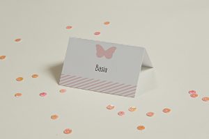 zaproszenia slubne papierowagruszka warszawa winietka urodziny motylek 300x200 - B282 -