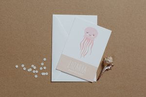 zaproszenia slubne papierowagruszka warszawa zaproszenie urodzinowe meduza 300x200 - A319 -